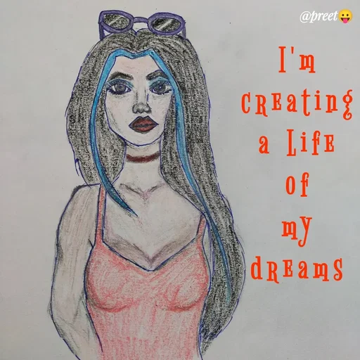 Quote by Preet Gill - @preet
I'm
CREating
a LifE
of
my
dREamS
 - Made using Quotes Creator App, Post Maker App