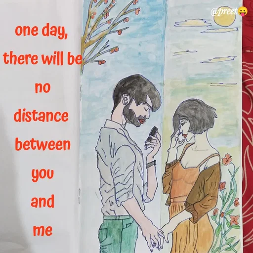 Quote by Preet Gill - @preet
one day,
there will be
no
distance
between
you
and
me
 - Made using Quotes Creator App, Post Maker App