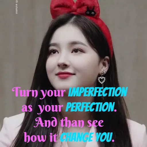 Quote by Pooja Baghel - Turn your MPERFECTION
as your PERFECTION.
And than see
how itANGE YOU.
th autumn
 - Made using Quotes Creator App, Post Maker App