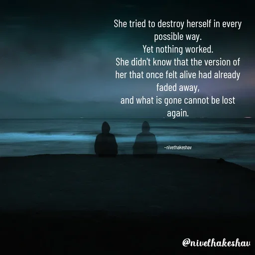 Quote by Nivetha Keshav M -  - Made using Quotes Creator App, Post Maker App