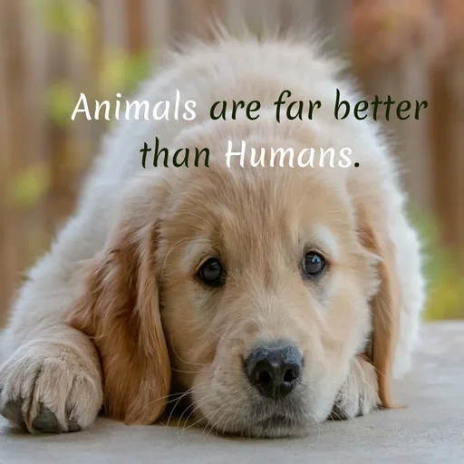 Quote by Divya - Animals are far better
than Humans.
 - Made using Quotes Creator App, Post Maker App