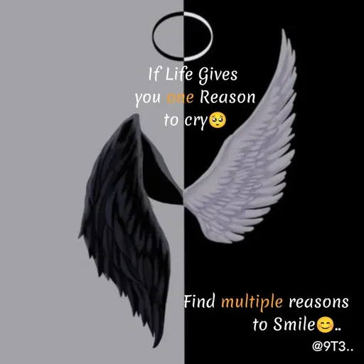Quote by Tushar Bagdi - If Life Gives
 you one Reason
 to cry🥺







                             Find multiple reasons
                                         to Smile😊.. - Made using Quotes Creator App, Post Maker App