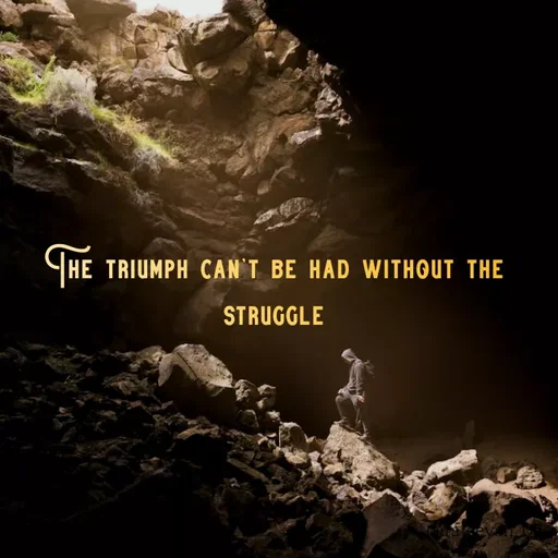 Quote by Rajeev Sharma - The triumph can’t be had without the struggle - Made using Quotes Creator App, Post Maker App