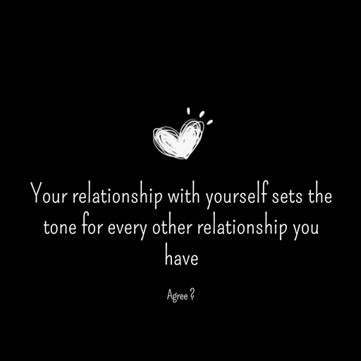 Quote by Rajeev Sharma - Your relationship with yourself sets the tone for every other relationship you have

Agree ? - Made using Quotes Creator App, Post Maker App