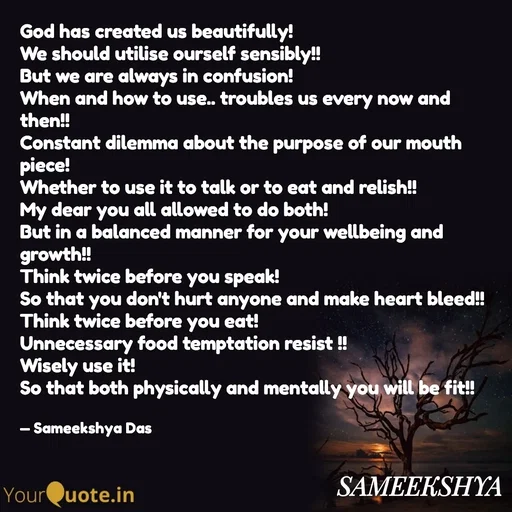 Quote by Sameekshya Das -  - Made using Quotes Creator App, Post Maker App