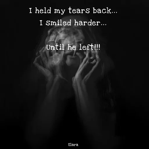 Quote by Elara - I held my tears back...
I smiled harder...

Until he left!!!








Elara - Made using Quotes Creator App, Post Maker App