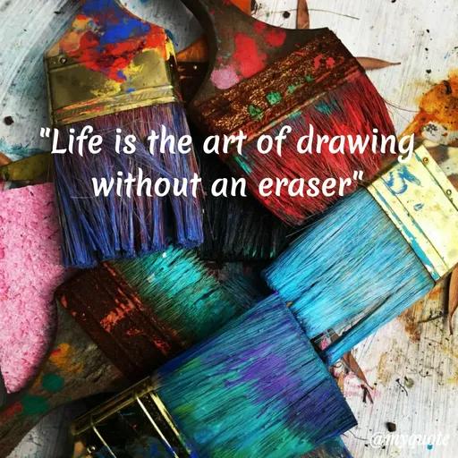 Quote by VIthu_shaVITHU - "Life is the art of drawing
without an eraser".
Lomyquote
15.
 - Made using Quotes Creator App, Post Maker App