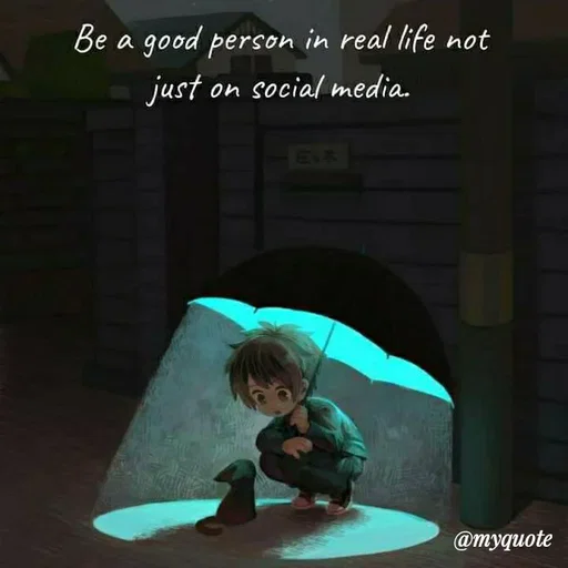 Quote by Khushboo Golchha - Be a good person in real life not
just
on social media.
EXE
@myquote
 - Made using Quotes Creator App, Post Maker App