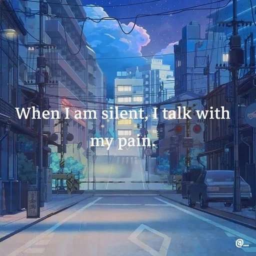 Quote by Miss Girl - When I am silent, I talk with my pain. - Made using Quotes Creator App, Post Maker App