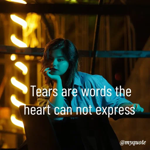 Quote by LIJARANI ROUT - Tears are words the
heart can not express  - Made using Quotes Creator App, Post Maker App