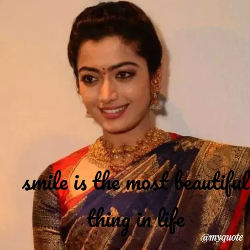Quote by Vijaya Ch - sunile is the most beautiful
thing in life
@myquote
 - Made using Quotes Creator App, Post Maker App