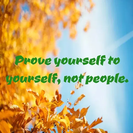 Quote by Vijaya Ch - Prove yourself to
yourself, notpeople.
 - Made using Quotes Creator App, Post Maker App