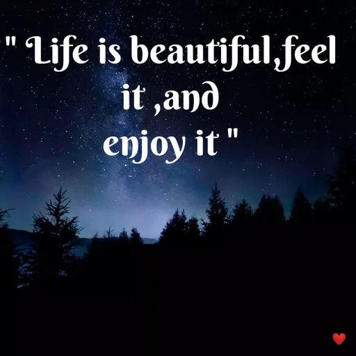 Quote by vandana - " Life is beautiful,feel it ,and
enjoy it " - Made using Quotes Creator App, Post Maker App