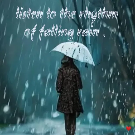 Quote by vandana - listen to the rhythm
of falling rain .  - Made using Quotes Creator App, Post Maker App