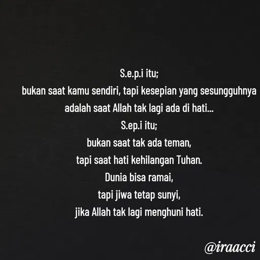 Quote by iraacci -  - Made using Quotes Creator App, Post Maker App