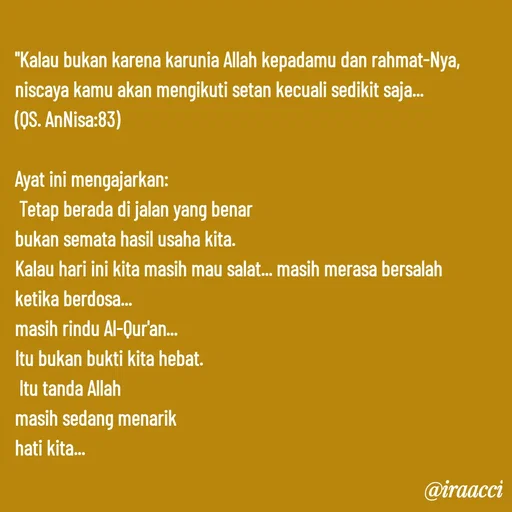 Quote by iraacci -  - Made using Quotes Creator App, Post Maker App