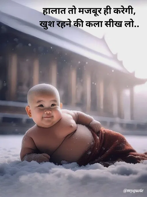 Quote by Avishk... - हालात तो मजबूर ही करेगी,
खुश रहने की कला सीख लो.. - Made using Quotes Creator App, Post Maker App