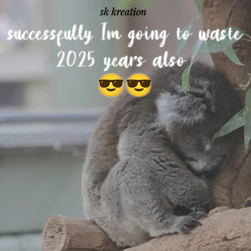 Quote by Keerthi - successfully Im going to waste 2025 years also 
😎😎 - Made using Quotes Creator App, Post Maker App