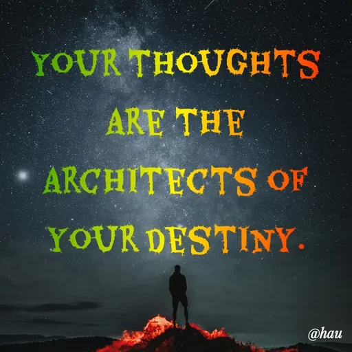Quote by Isaac Hau - Your thoughts are the architects of your destiny. - Made using Quotes Creator App, Post Maker App