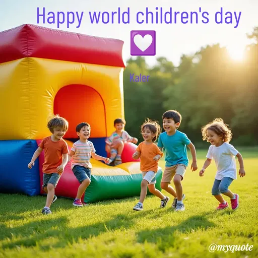 Quote by Parminder Kaler - Happy world children's day 
 💟

Kaler  - Made using Quotes Creator App, Post Maker App
